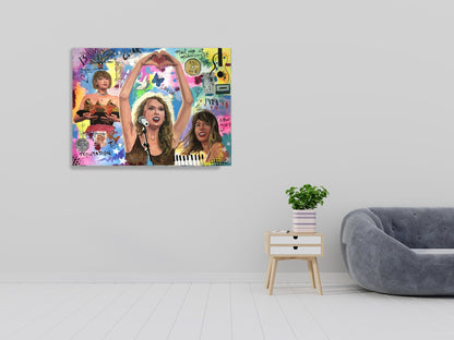 Taylor Swift - Modern Pop Art Canvas Print