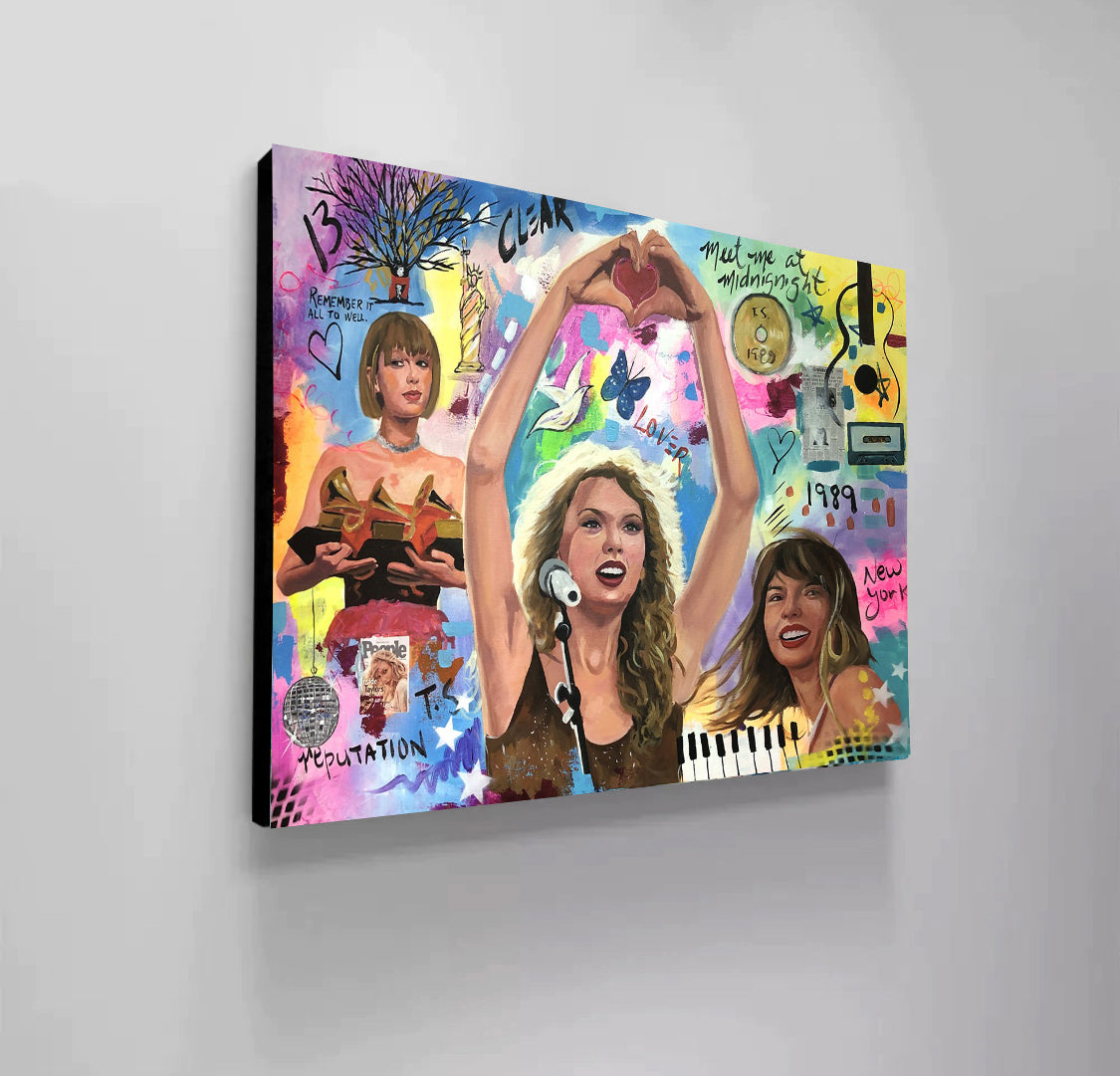 Taylor Swift - Modern Pop Art Canvas Print