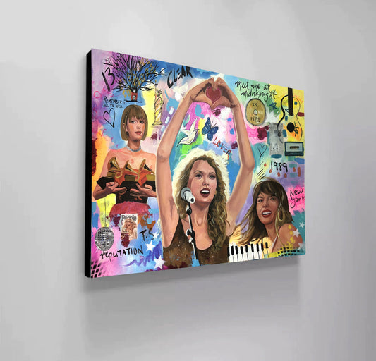 Taylor Swift - Modern Pop Art Canvas Print