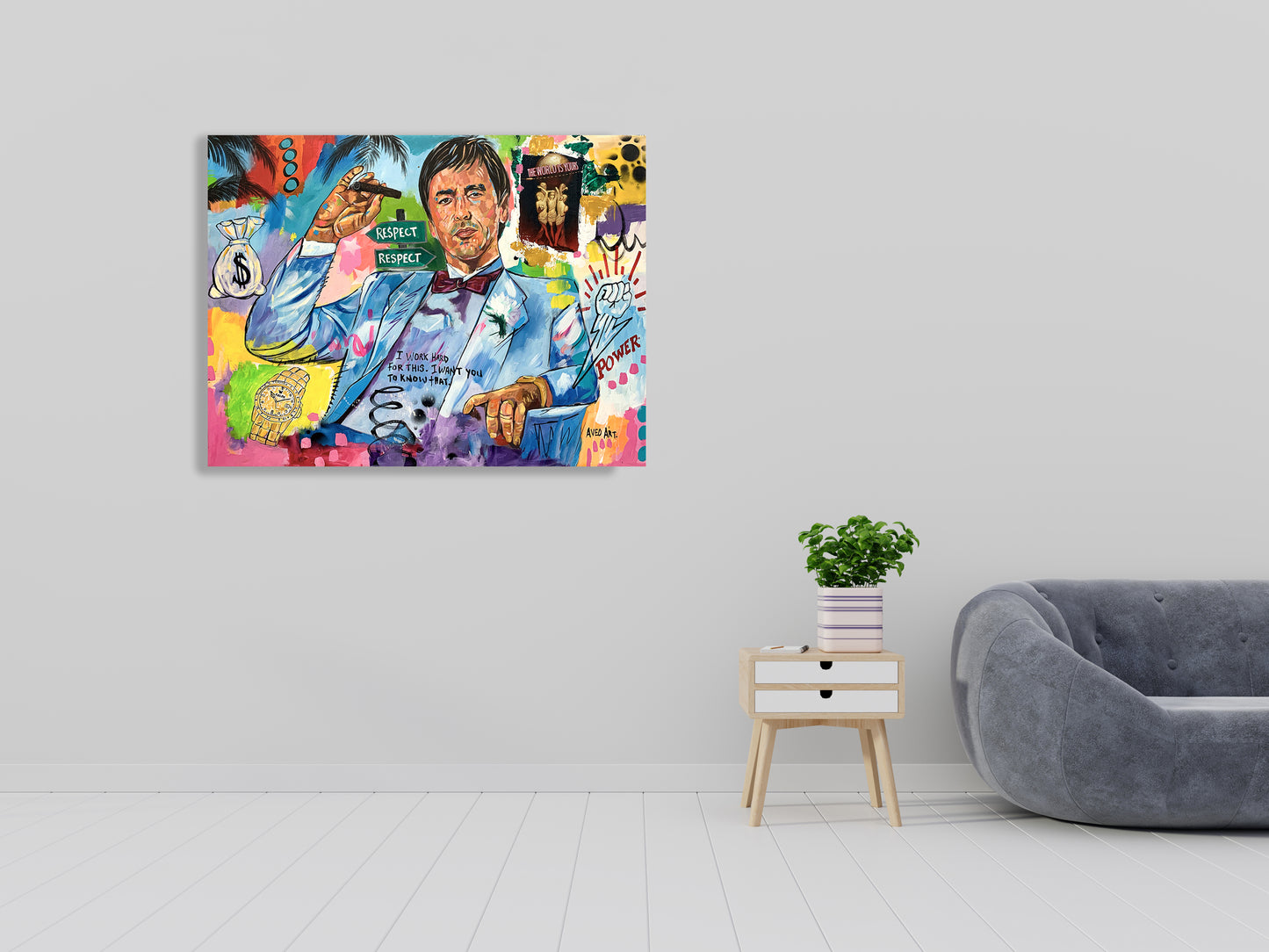 Scarface 2025 Modern Pop Art Canvas