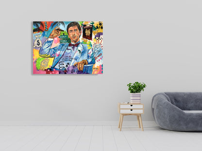 Scarface 2025 Modern Pop Art Canvas