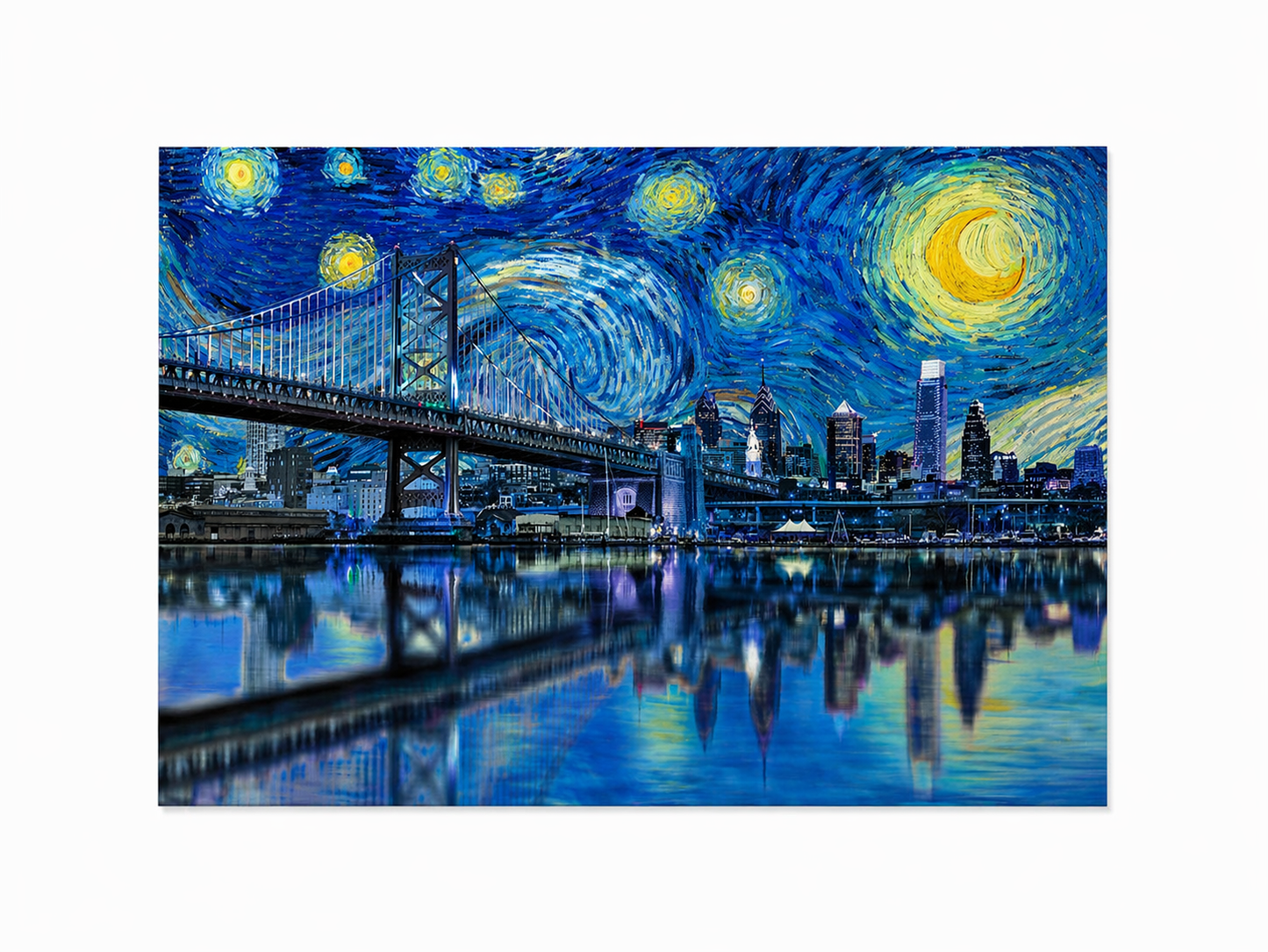 Starry Night Philadelphia Canvas Print