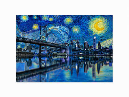 Starry Night Philadelphia Canvas Print